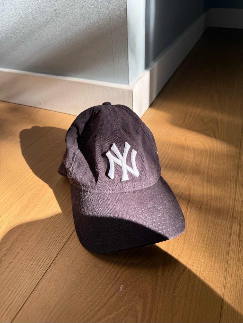 New Era Black New York Yankees Cap with White NY Logo